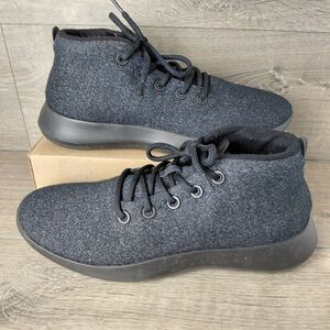 Allbirds Wool Runner Up Mizzle High Top Shoes Mens Size 13 Black Water-Repellent